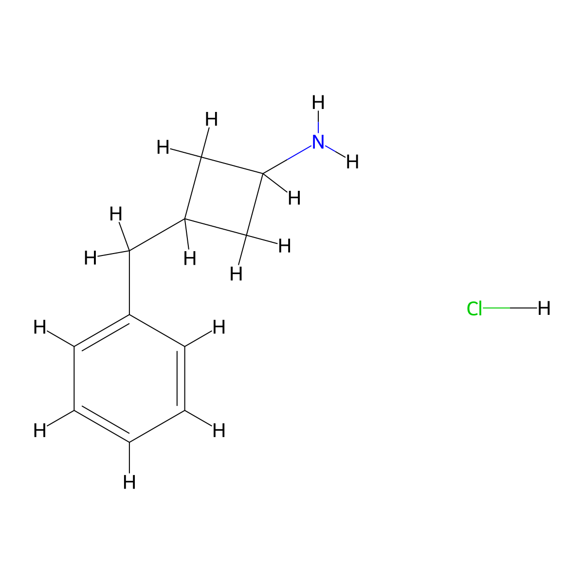 (1s,3r)-3-Benzylcyclobutan-1-amine hydrochloride molecular structure, CAS 2727143-54-4