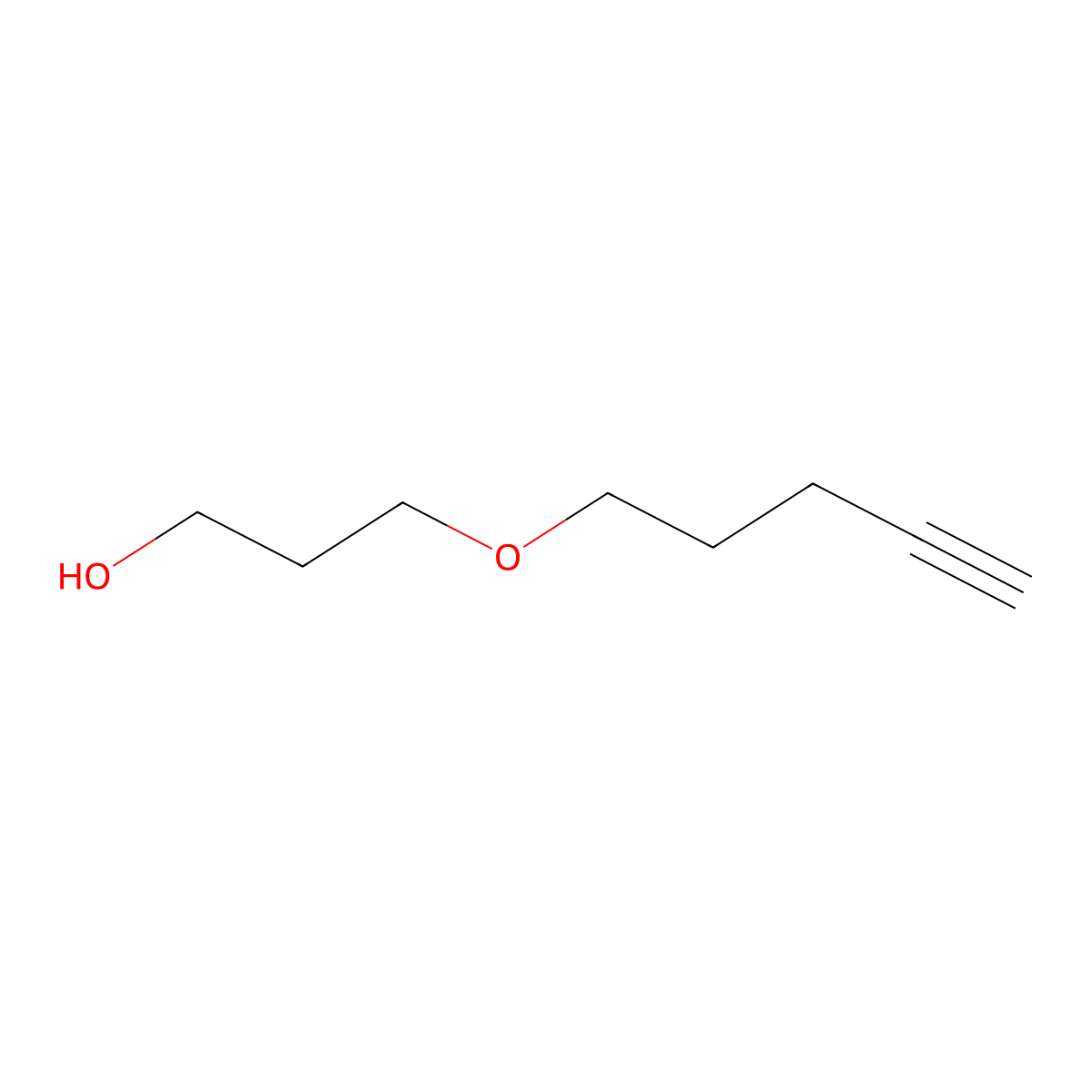3-(Pent-4-yn-1-yloxy)propan-1-ol molecular structure, CAS 2727150-37-8