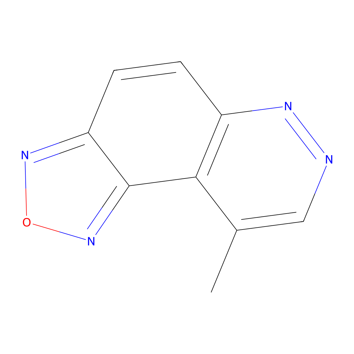 9-Methyl[1,2,5]oxadiazolo[3,4-f]cinnoline molecular structure, CAS 272776-07-5