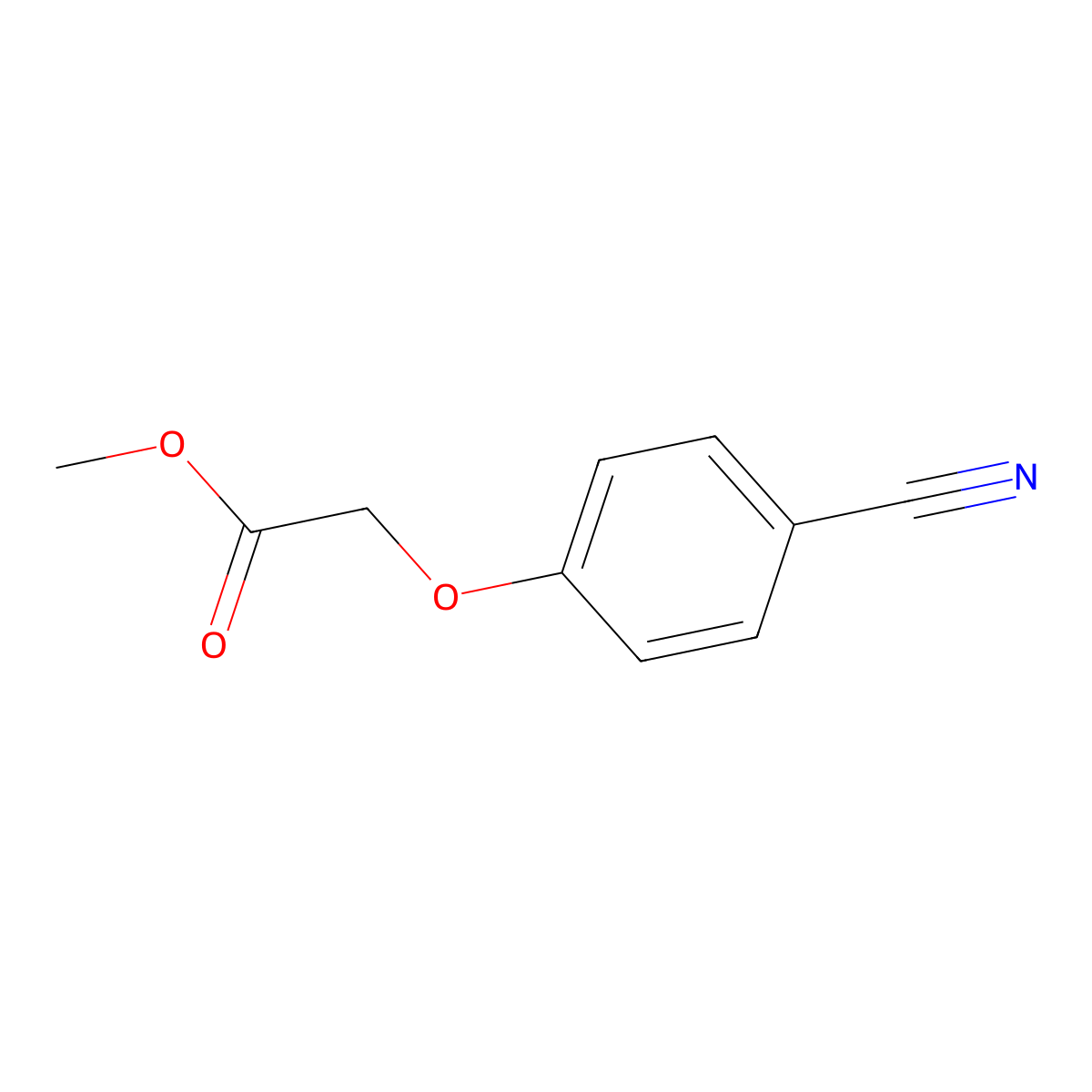 Methyl 2-(4-cyanophenoxy)acetate molecular structure, CAS 272792-14-0