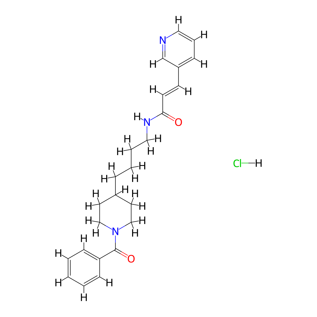 FK 866 hydrochloride molecular structure, CAS 2727965-45-7
