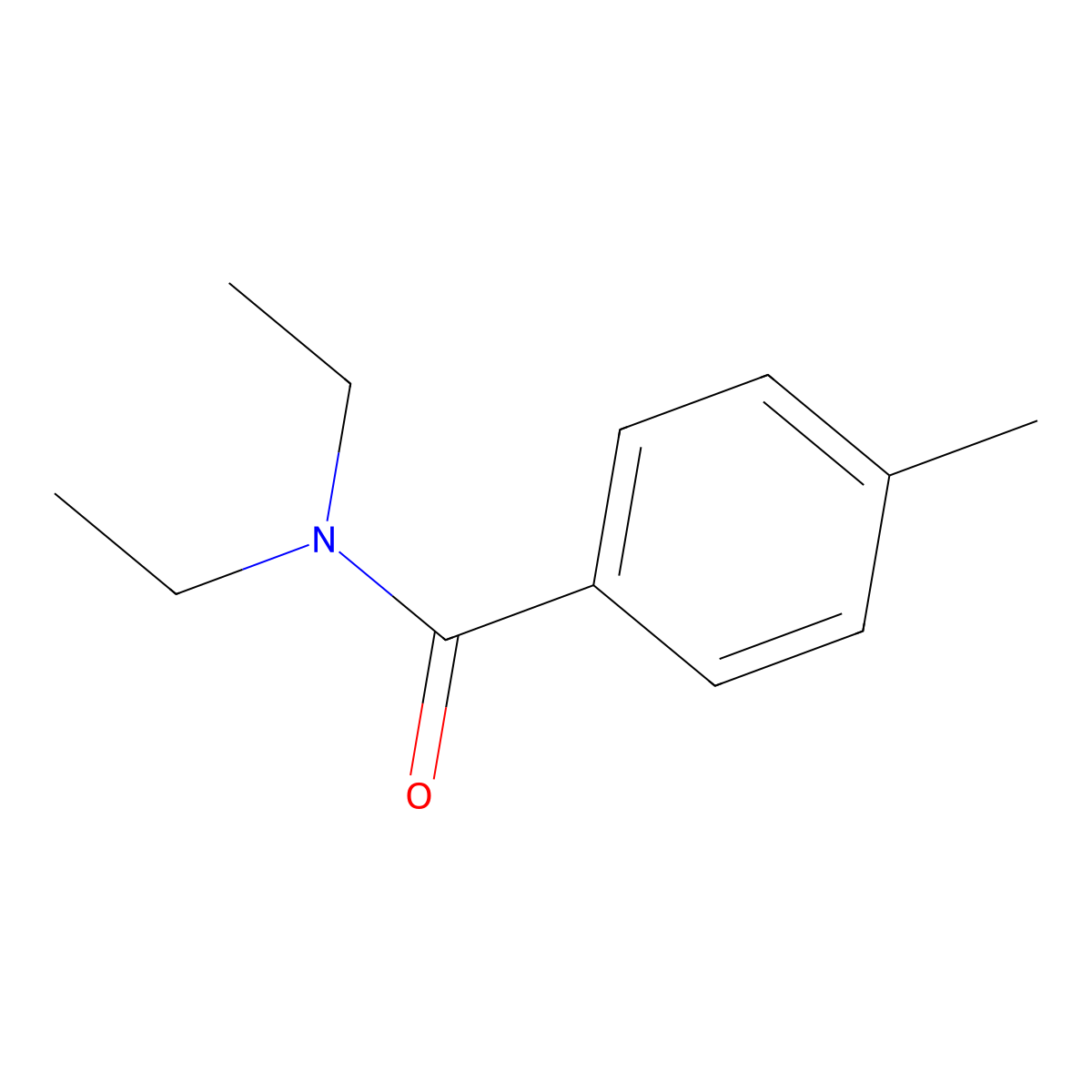 N,N-Diethyl-p-toluamide molecular structure, CAS 2728-05-4
