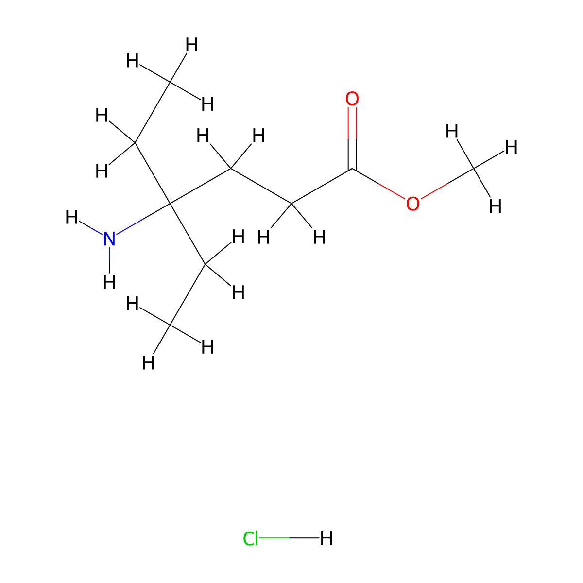 Methyl4-amino-4-ethylhexanoatehydrochloride molecular structure, CAS 2728046-69-1