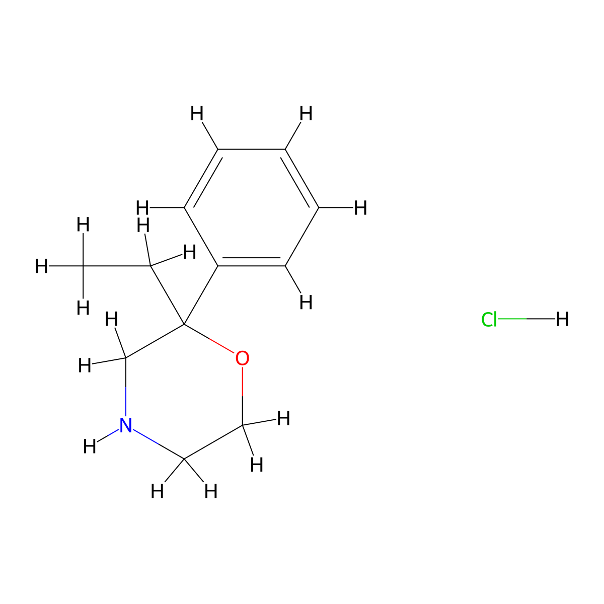 2-Ethyl-2-phenylmorpholine hydrochloride molecular structure, CAS 2728088-09-1