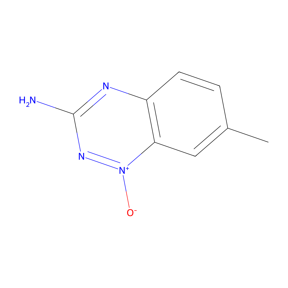 3-Amino-7-methyl-1,2,4-benzotriazine-1-oxide molecular structure, CAS 27281-74-9
