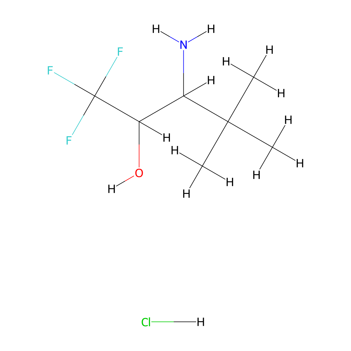 3-Amino-1,1,1-trifluoro-4,4-dimethylpentan-2-olhydrochloride molecular structure, CAS 2728101-82-2