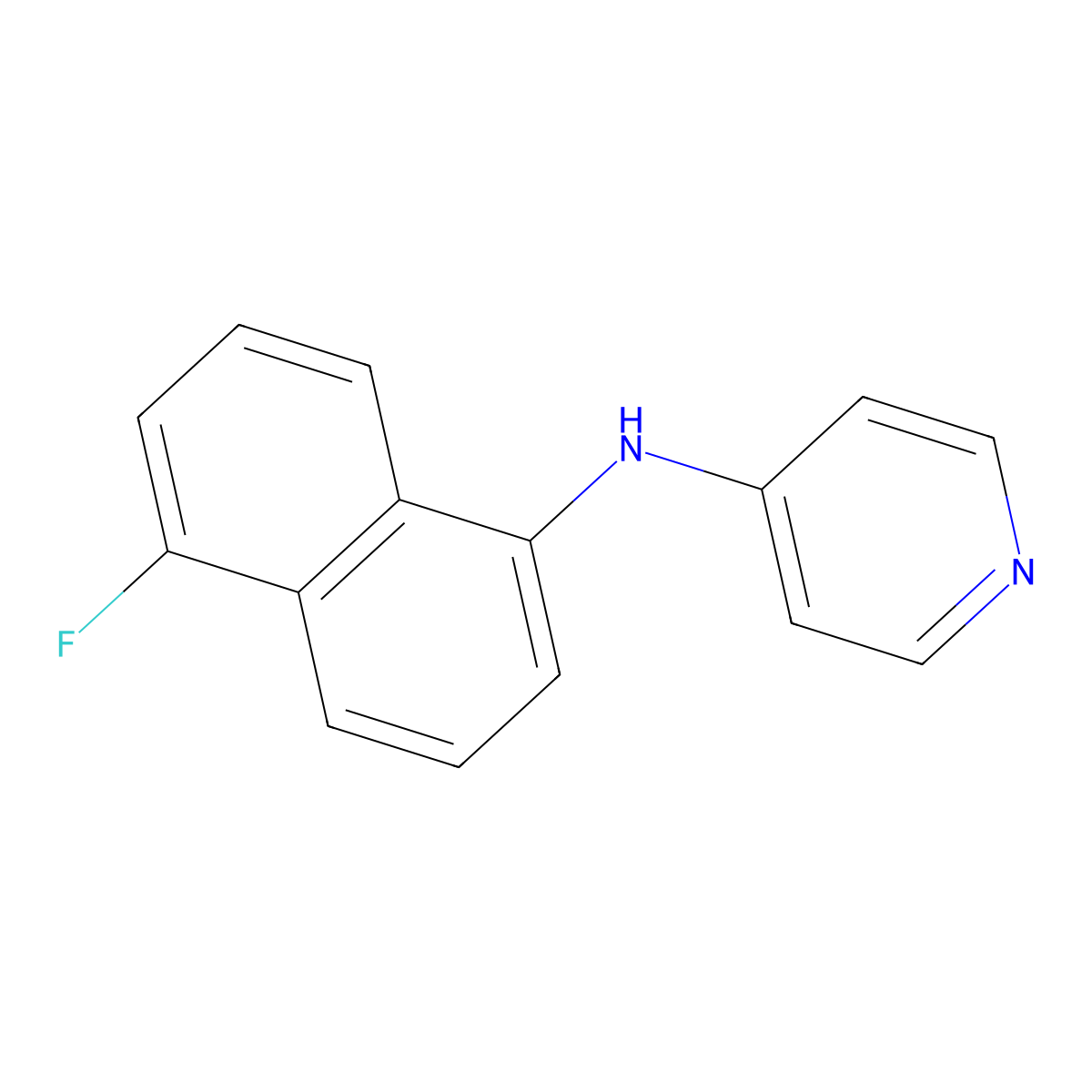 N-(5-fluoronaphthalen-1-yl)pyridin-4-amine molecular structure, CAS 2728114-47-2