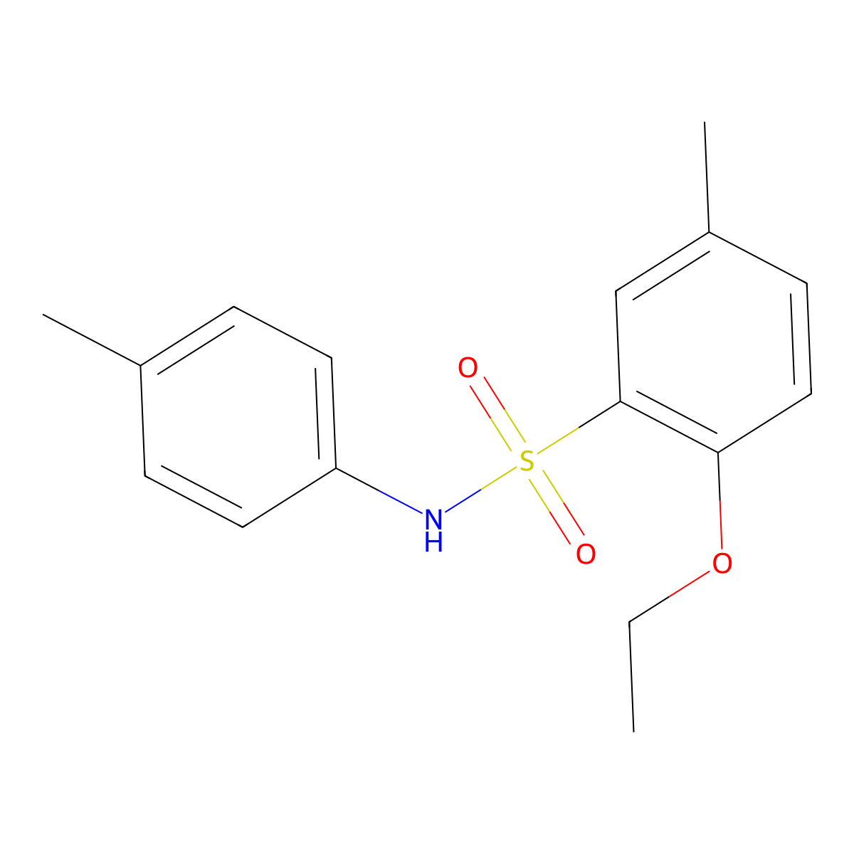 2-ethoxy-5-methyl-N-(4-methylphenyl)benzenesulfonamide molecular structure, CAS 2728291-21-0