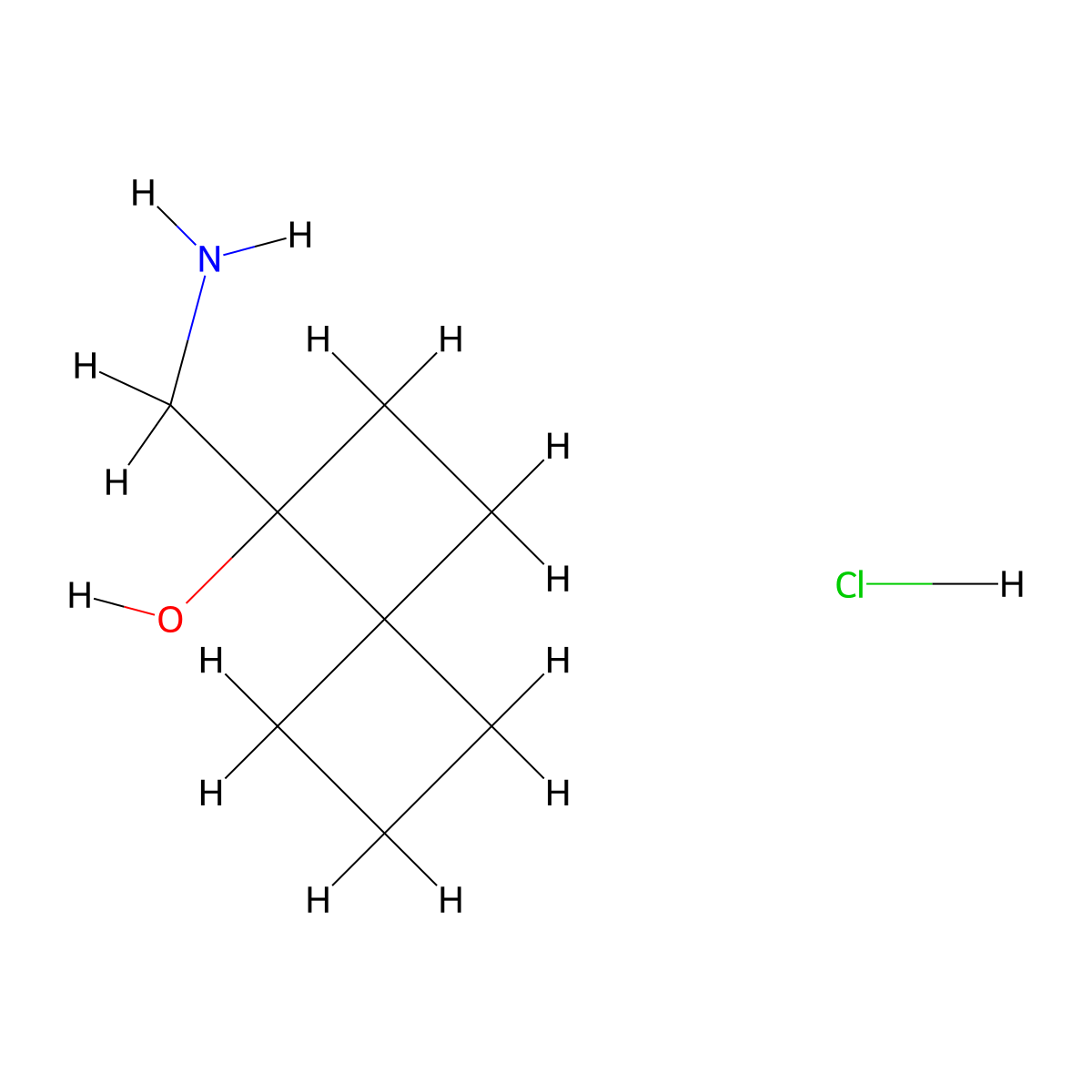 1-(Aminomethyl)spiro[3.3]heptan-1-ol hydrochloride molecular structure, CAS 2728317-58-4