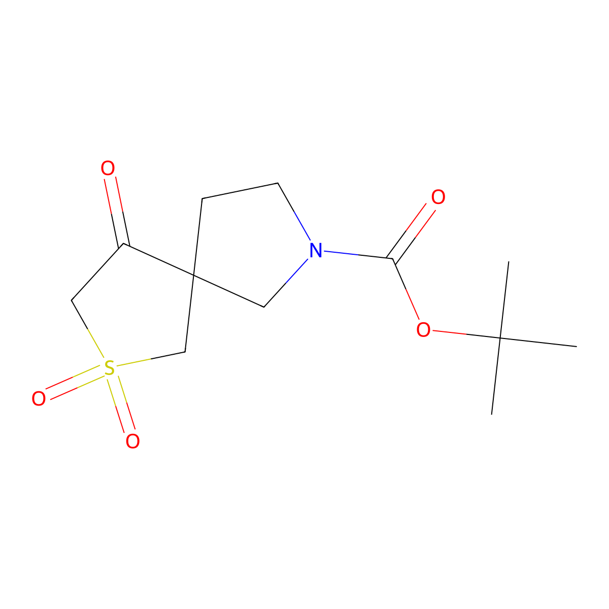 Tert-butyl2,2,4-trioxo-2lambda6-thia-7-azaspiro[4.4]nonane-7-carboxylate molecular structure, CAS 2728353-52-2