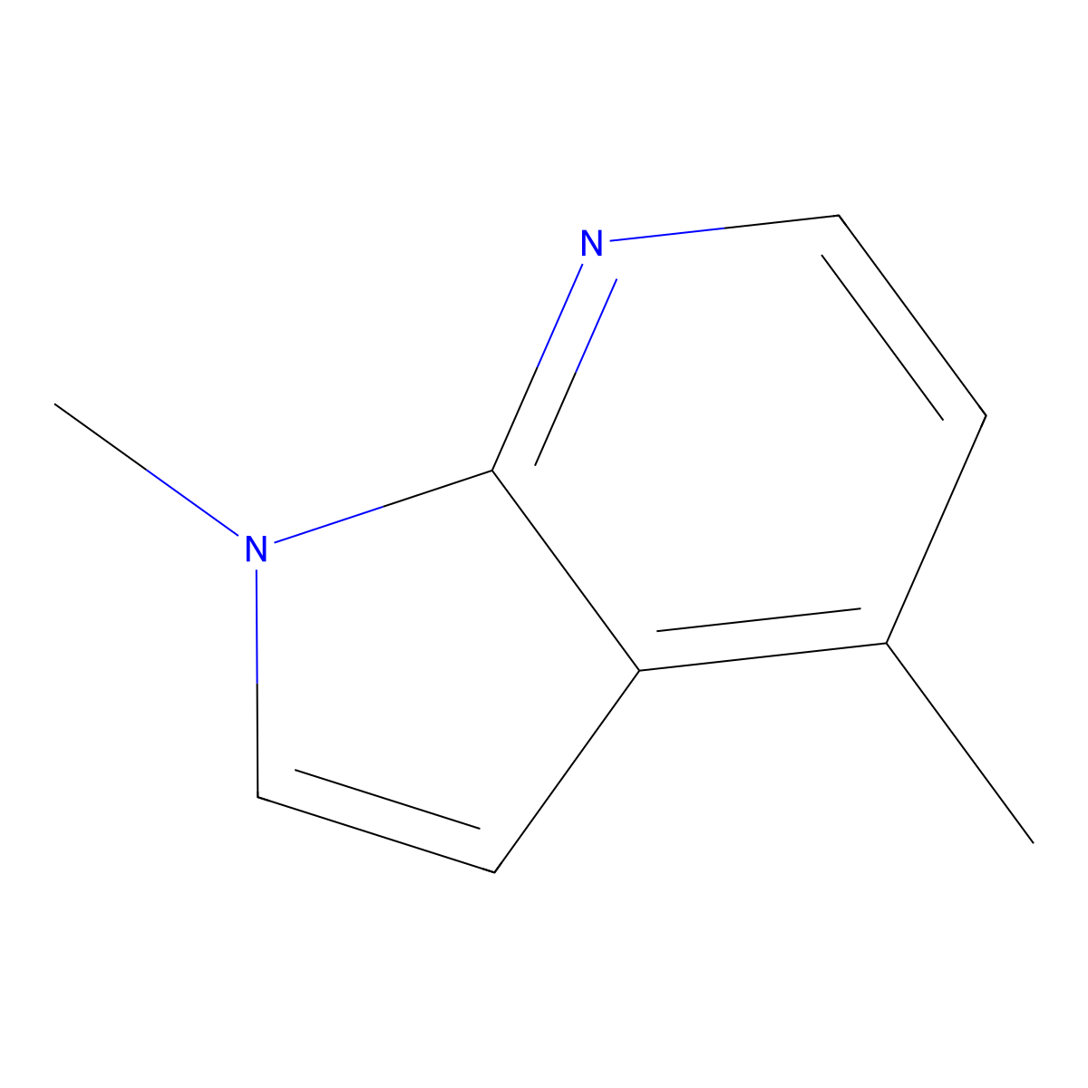 1,4-dimethyl-1H-pyrrolo[2,3-b]pyridine molecular structure, CAS 27284-68-0