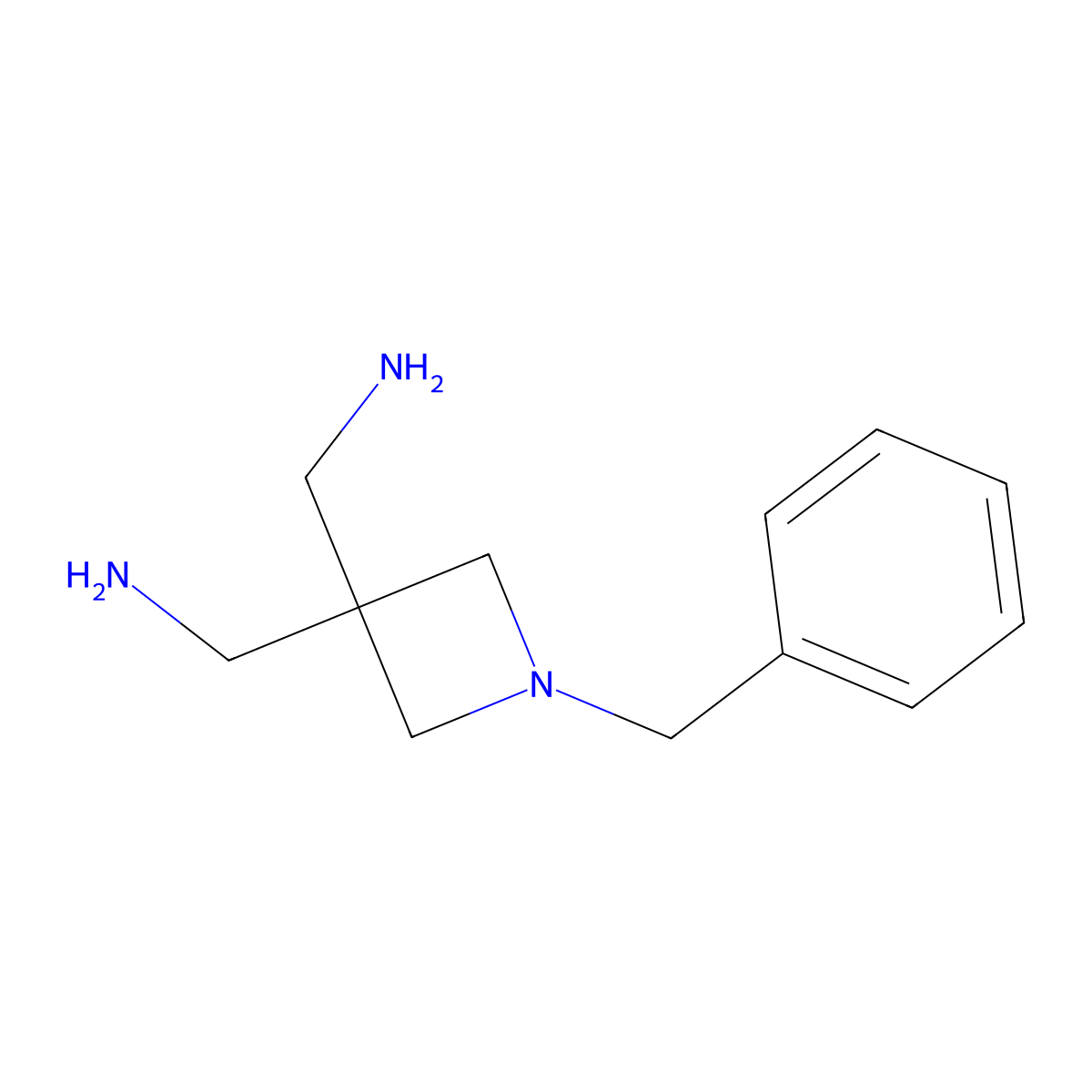 1-[3-(Aminomethyl)-1-benzylazetidin-3-yl]methanamine molecular structure, CAS 2728477-58-3