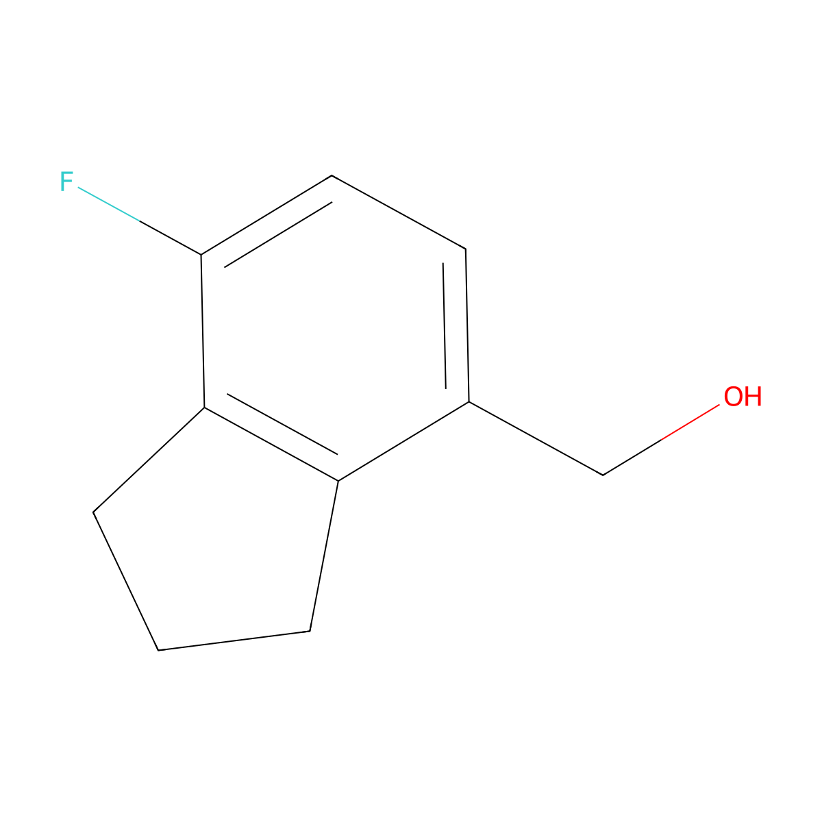 (7-fluoro-2,3-dihydro-1H-inden-4-yl)methanol molecular structure, CAS 2728490-04-6