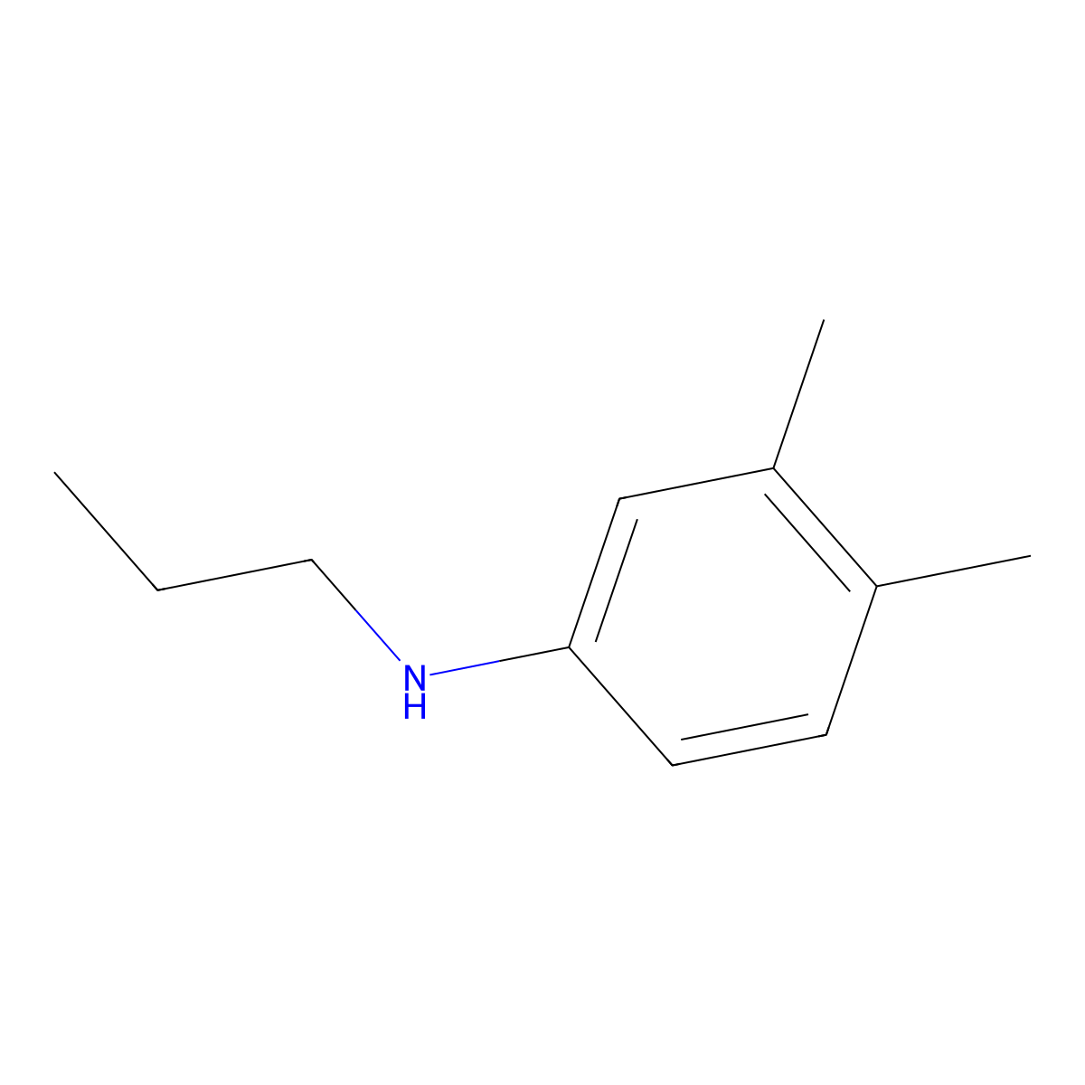 3,4-dimethyl-N-propylaniline molecular structure, CAS 27285-21-8