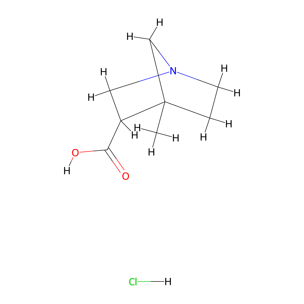 4-Methyl-1-azabicyclo[2.2.1]heptane-3-carboxylic acid hydrochloride molecular structure, CAS 2728593-50-6