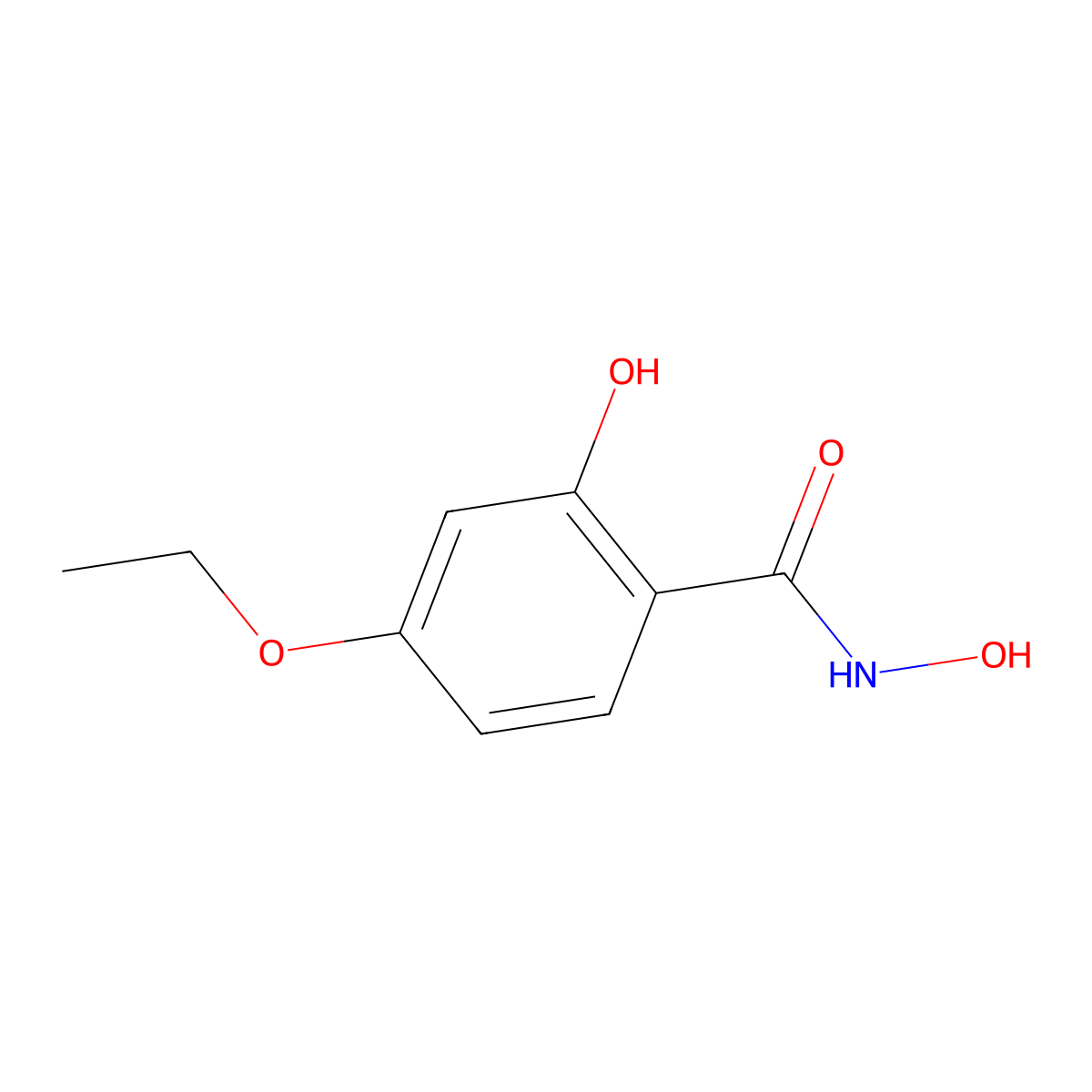 1-N-hydroxy4-ethoxy-2-hydroxybenzene-1-carboximidic acid molecular structure, CAS 27286-96-0