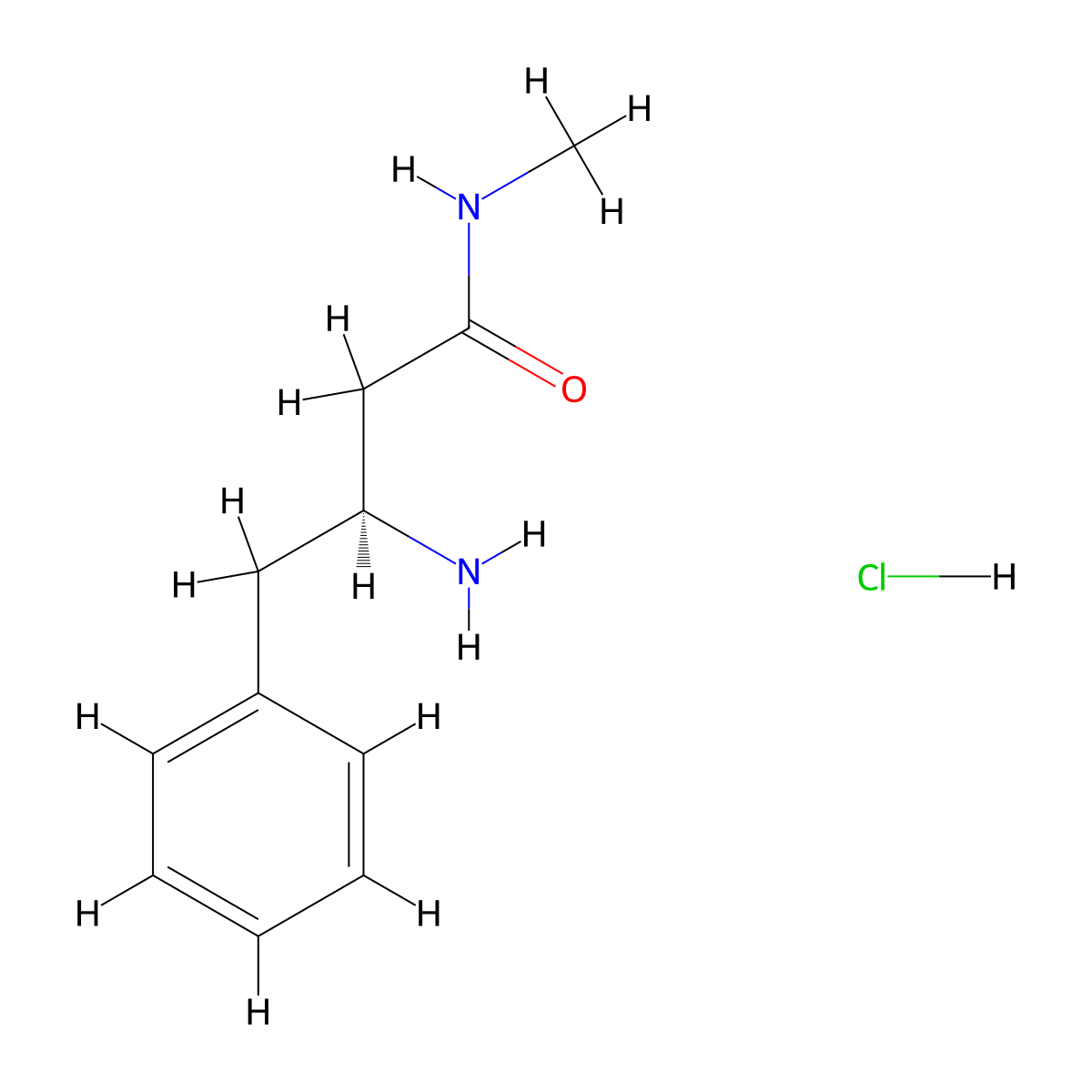 (3S)-3-amino-N-methyl-4-phenylbutanamide hydrochloride molecular structure, CAS 2728725-53-7