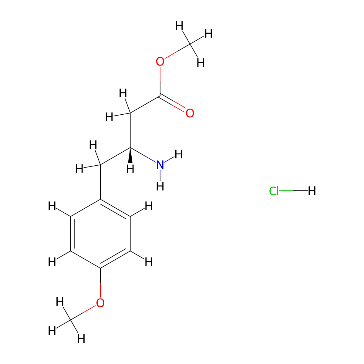methyl(3R)-3-amino-4-(4-methoxyphenyl)butanoatehydrochloride molecular structure, CAS 2728727-42-0