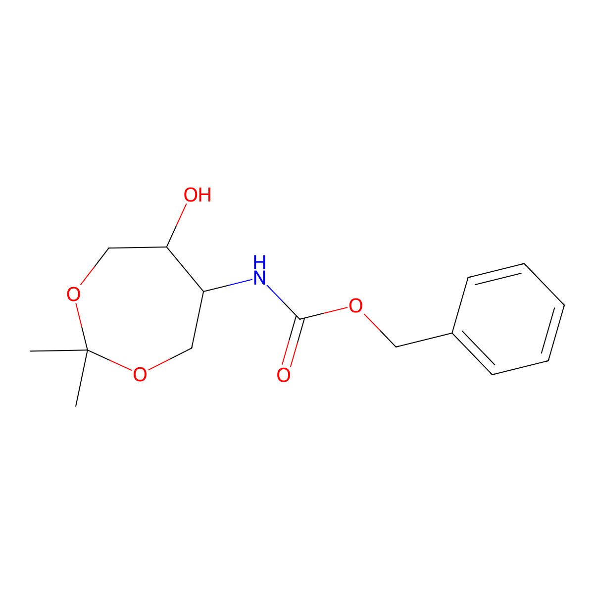 benzyl N-[(5R,6S)-6-hydroxy-2,2-dimethyl-1,3-dioxepan-5-yl]carbamate molecular structure, CAS 2728728-09-2