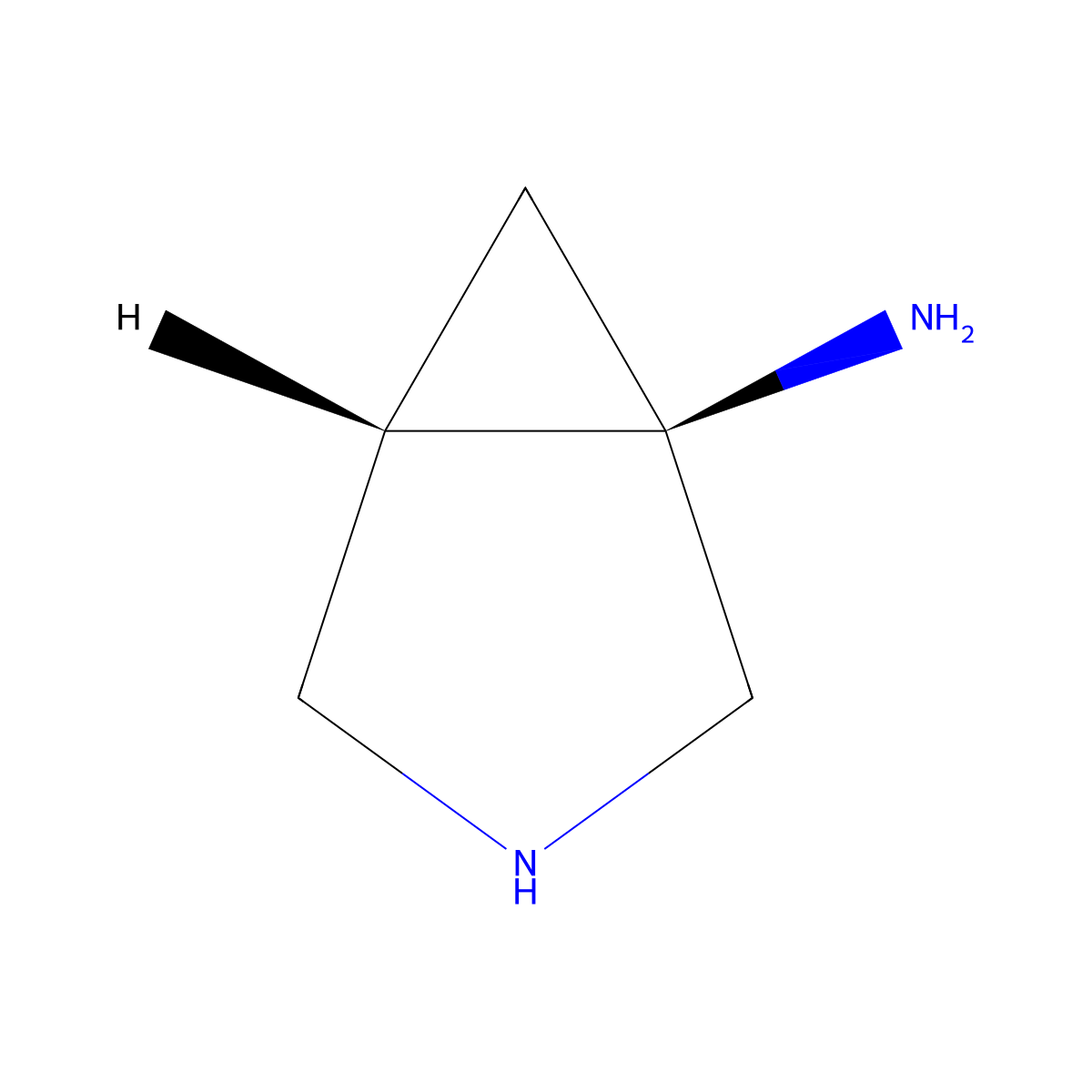 (1R,5S)-3-azabicyclo[3.1.0]hexan-1-amine molecular structure, CAS 2728728-23-0