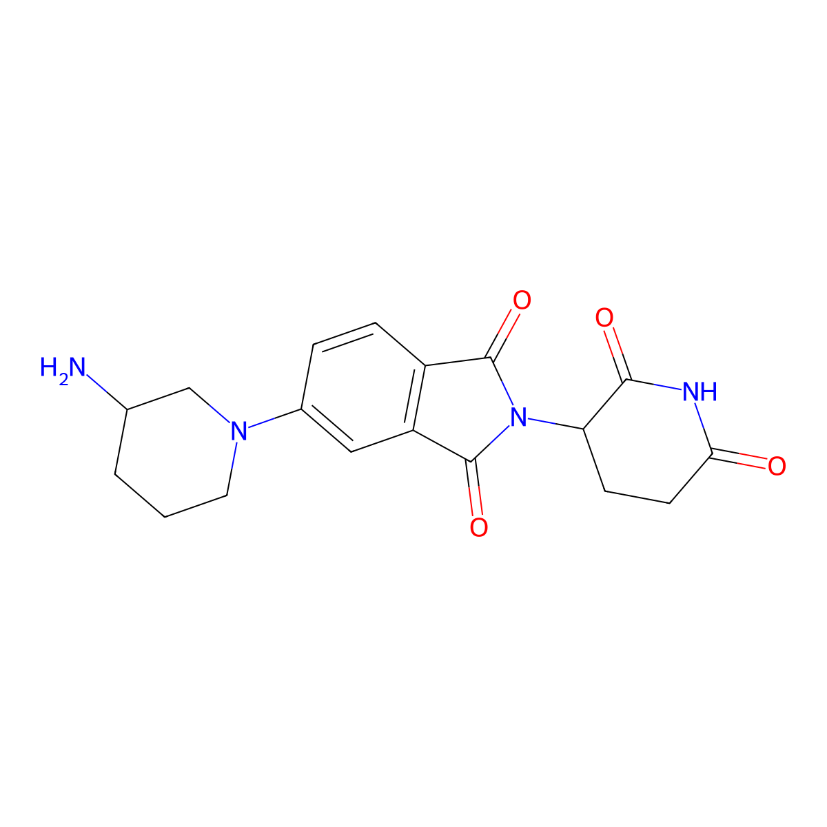 5-[(3R)-3-aminopiperidin-1-yl]-2-(2,6-dioxopiperidin-3-yl)-2,3-dihydro-1H-isoindole-1,3-dione molecular structure, CAS 2728765-91-9