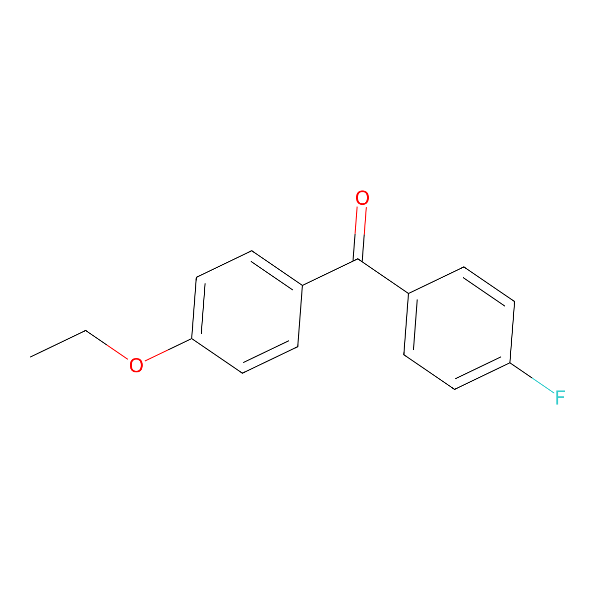 (4-Ethoxy-phenyl)-(4-fluoro-phenyl)-methanone molecular structure, CAS 2729-20-6