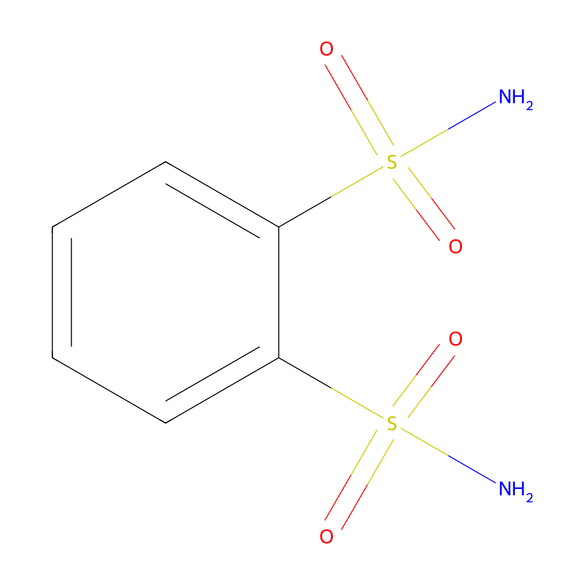 Benzene-1,2-disulfonamide molecular structure, CAS 27291-96-9