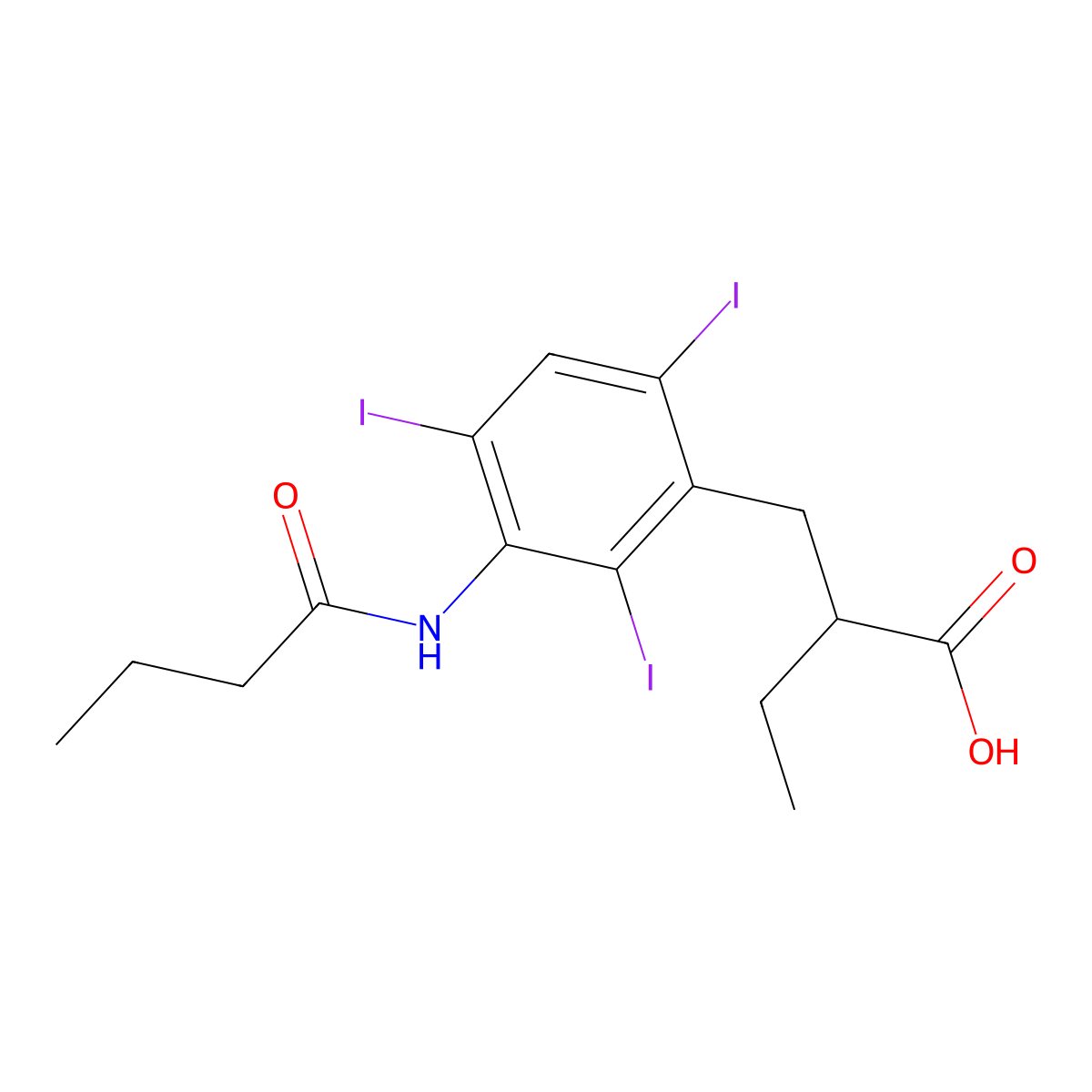 Tyropanic Acid molecular structure, CAS 27293-82-9