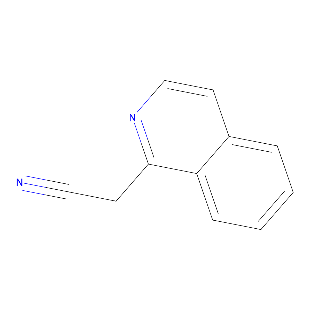 2-(Isoquinolin-1-yl)acetonitrile molecular structure, CAS 27295-99-4