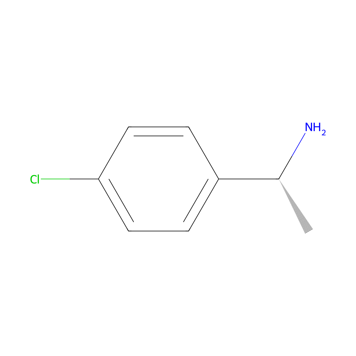 (1R)-1-(4-chlorophenyl)ethan-1-amine molecular structure, CAS 27298-99-3