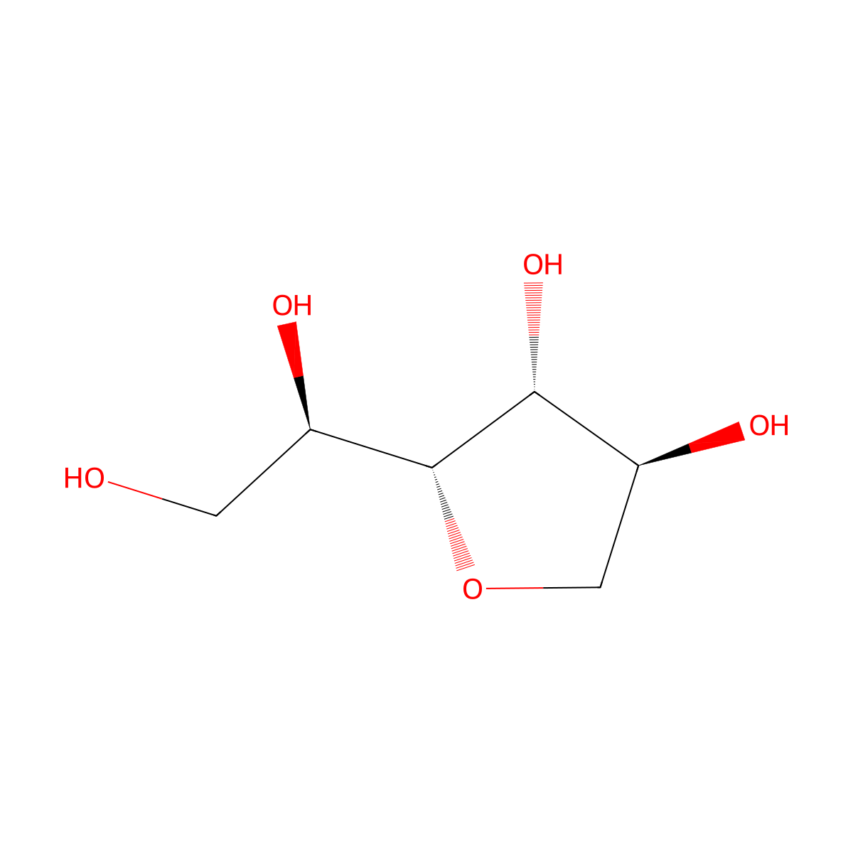 1,4-Sorbitan molecular structure, CAS 27299-12-3
