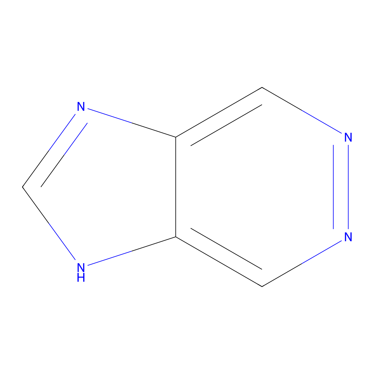 1H-Imidazo[4,5-d]pyridazine molecular structure, CAS 273-00-7