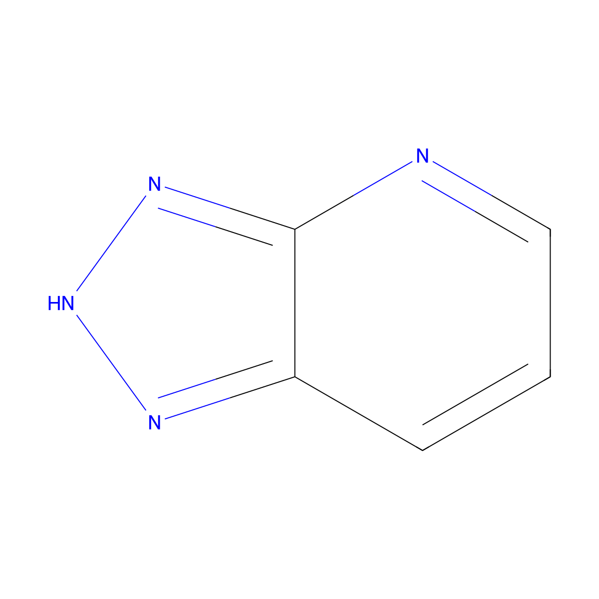 1H-1,2,3-Triazolo(4,5-b)pyridine molecular structure, CAS 273-34-7