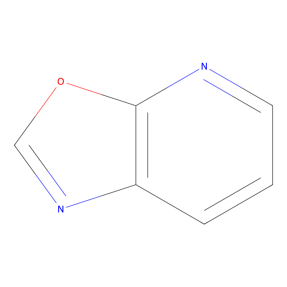 (1,3)Oxazolo(5,4-b)pyridine molecular structure, CAS 273-62-1