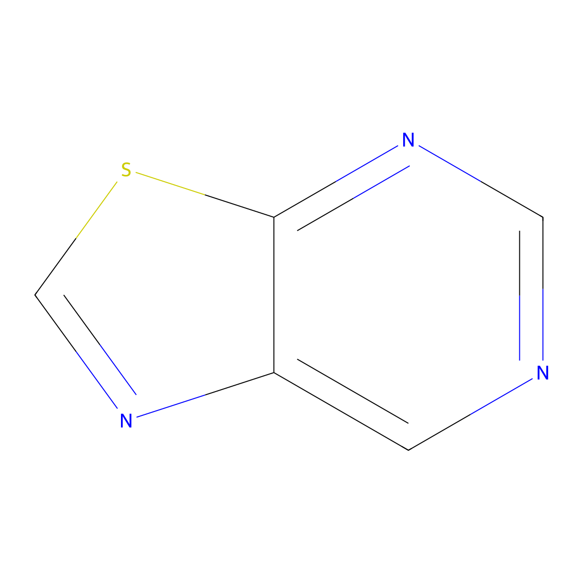 Thiazolo[5,4-d]pyrimidine molecular structure, CAS 273-86-9