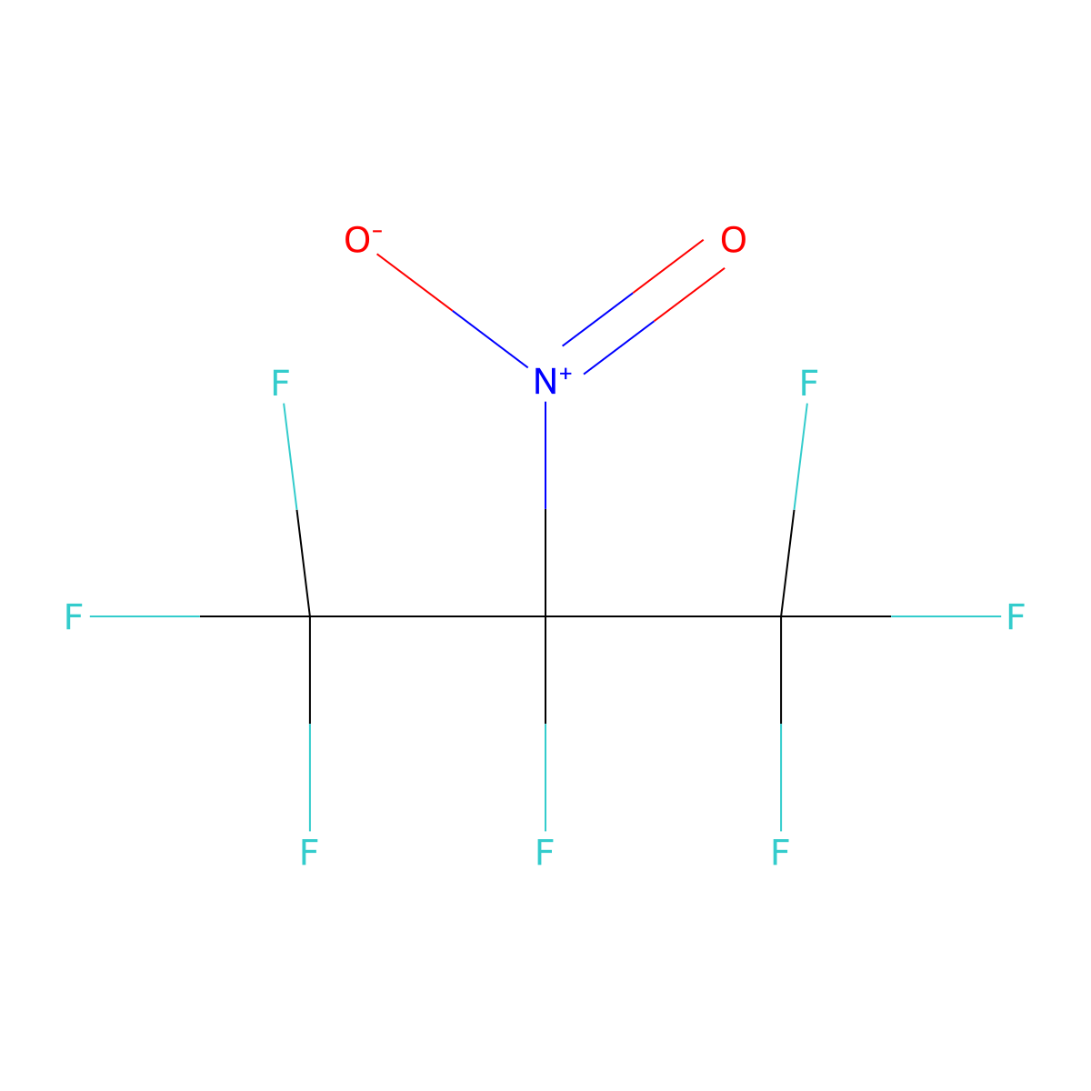 1,1,1,2,3,3,3-Heptafluoro-2-nitropropane molecular structure, CAS 2730-56-5