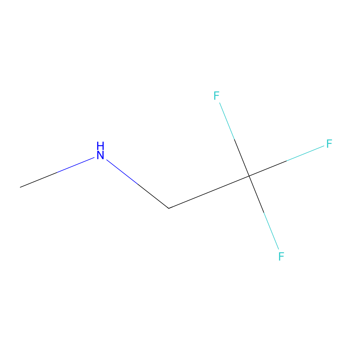 2,2,2-trifluoro-N-methylethanamine molecular structure, CAS 2730-67-8