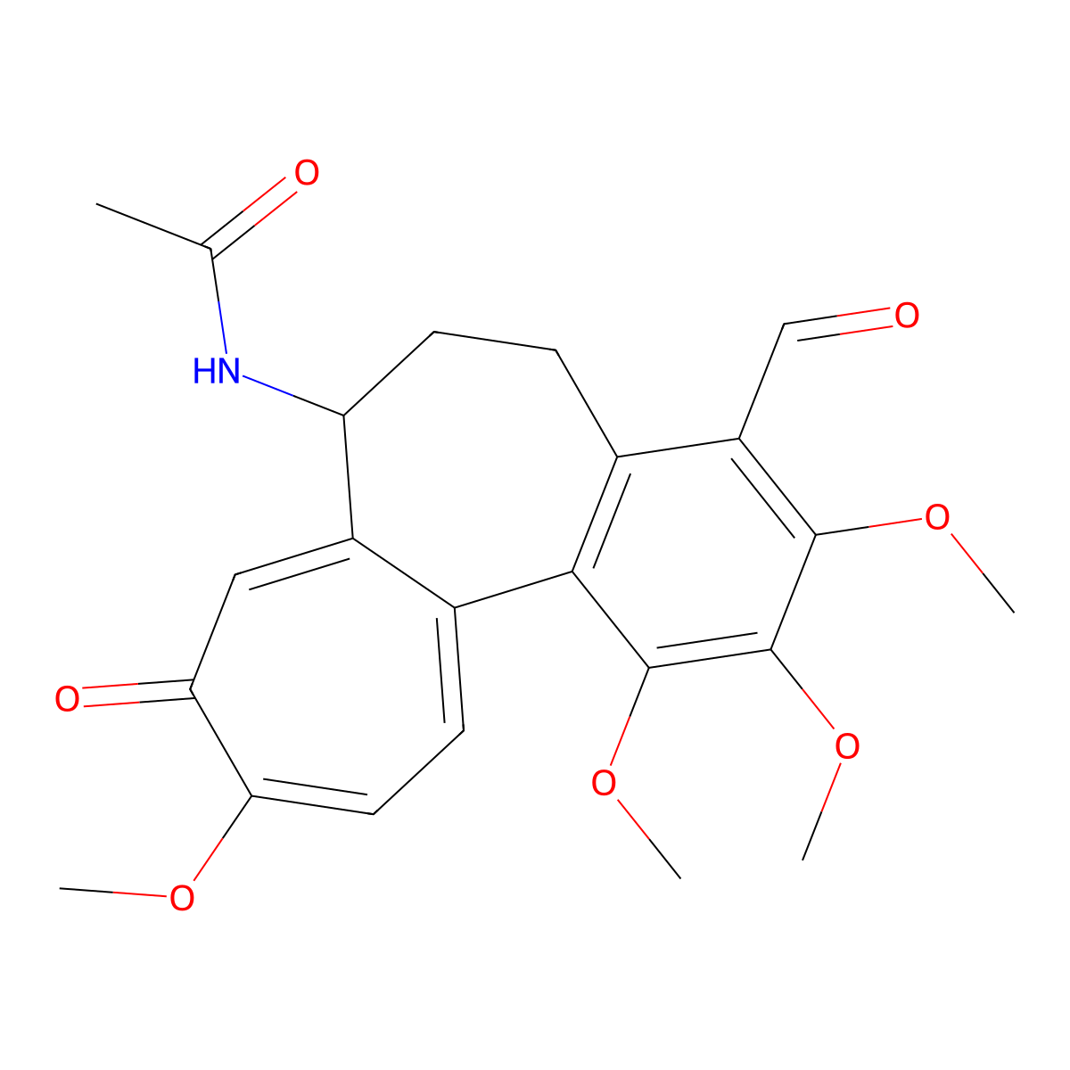 4-Formylcolchicine molecular structure, CAS 2730-82-7