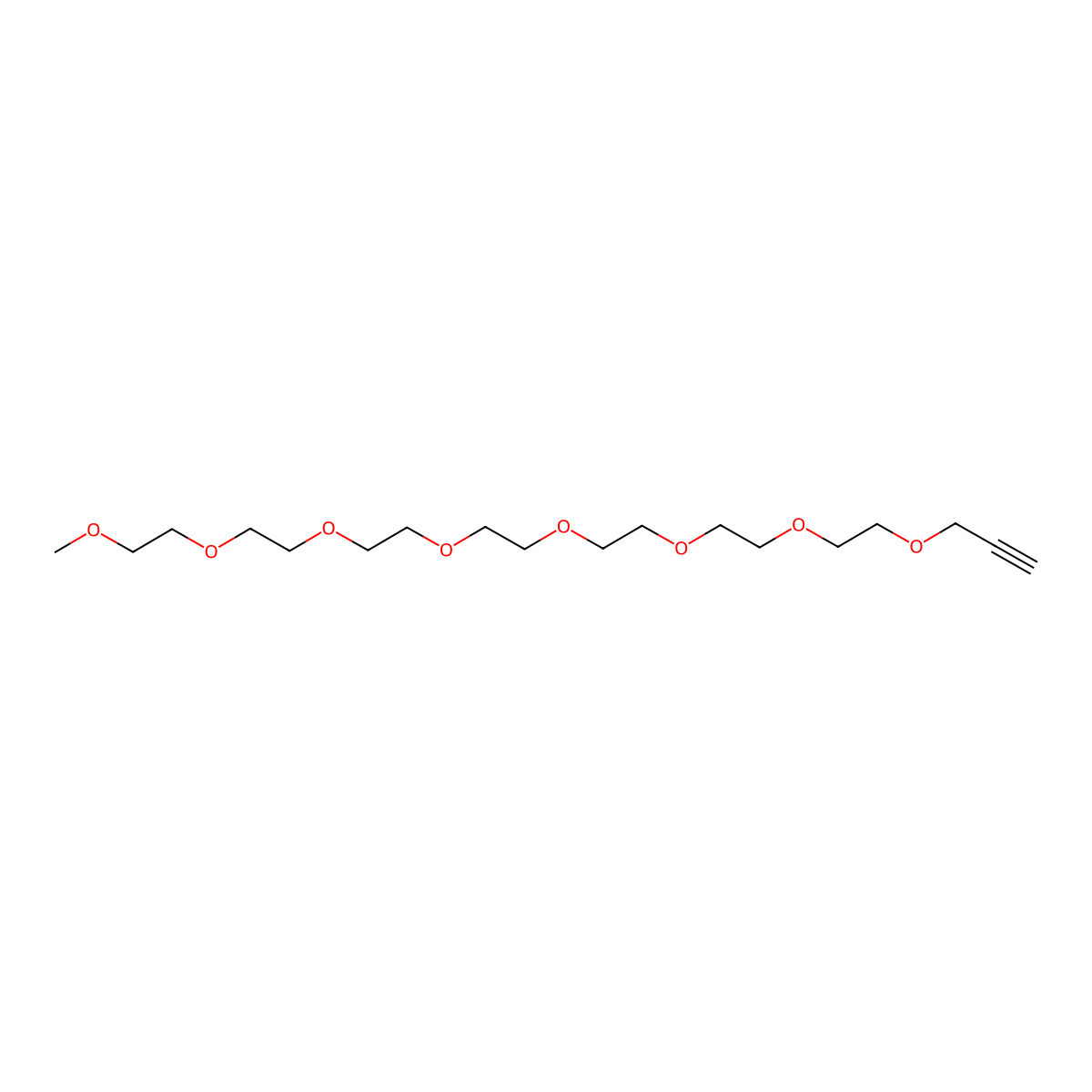 Propargyl-PEG7-methane molecular structure, CAS 2730134-74-2