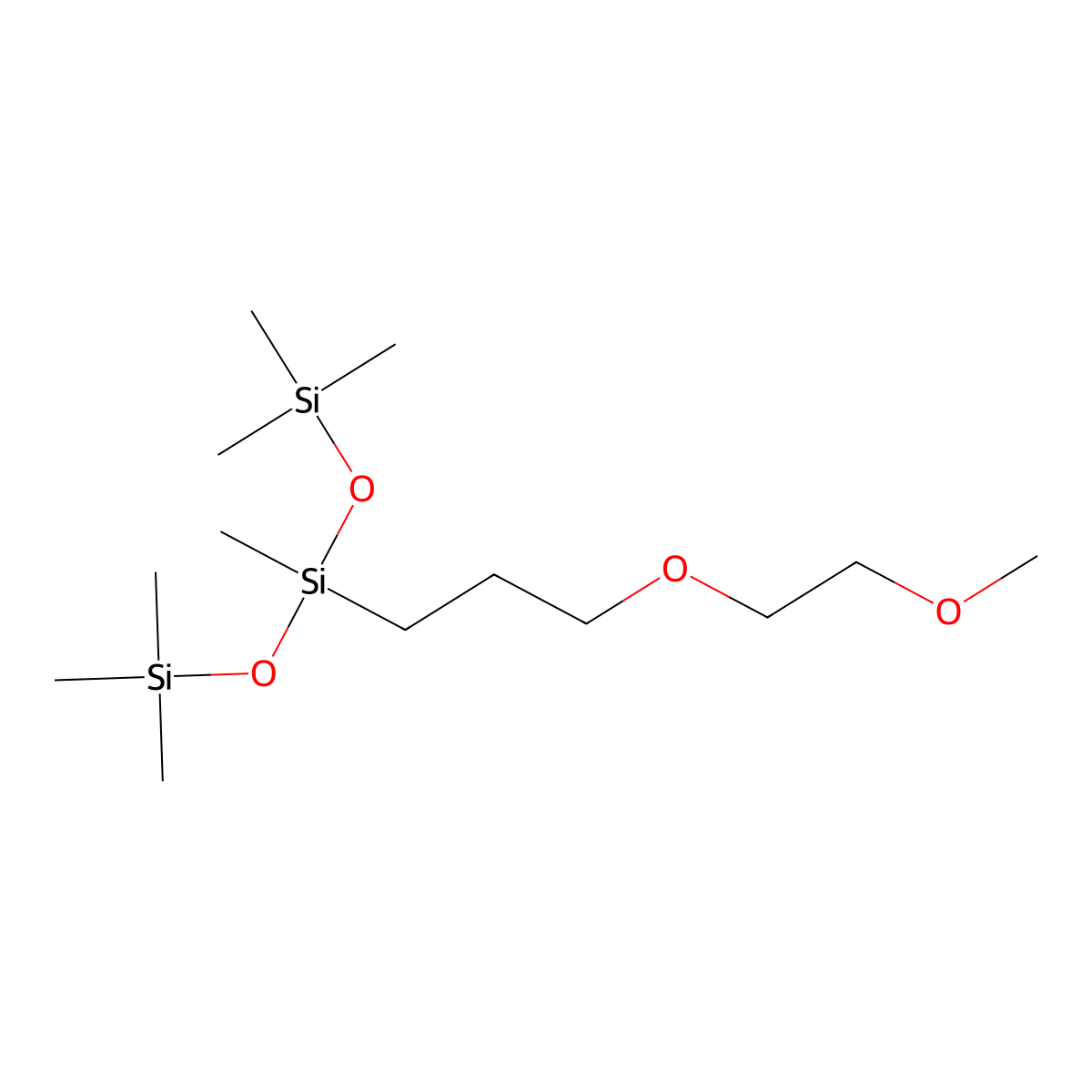 3-(2-Methoxyethoxy)propyl-methyl-bis(trimethylsilyloxy)silane molecular structure, CAS 27306-78-1