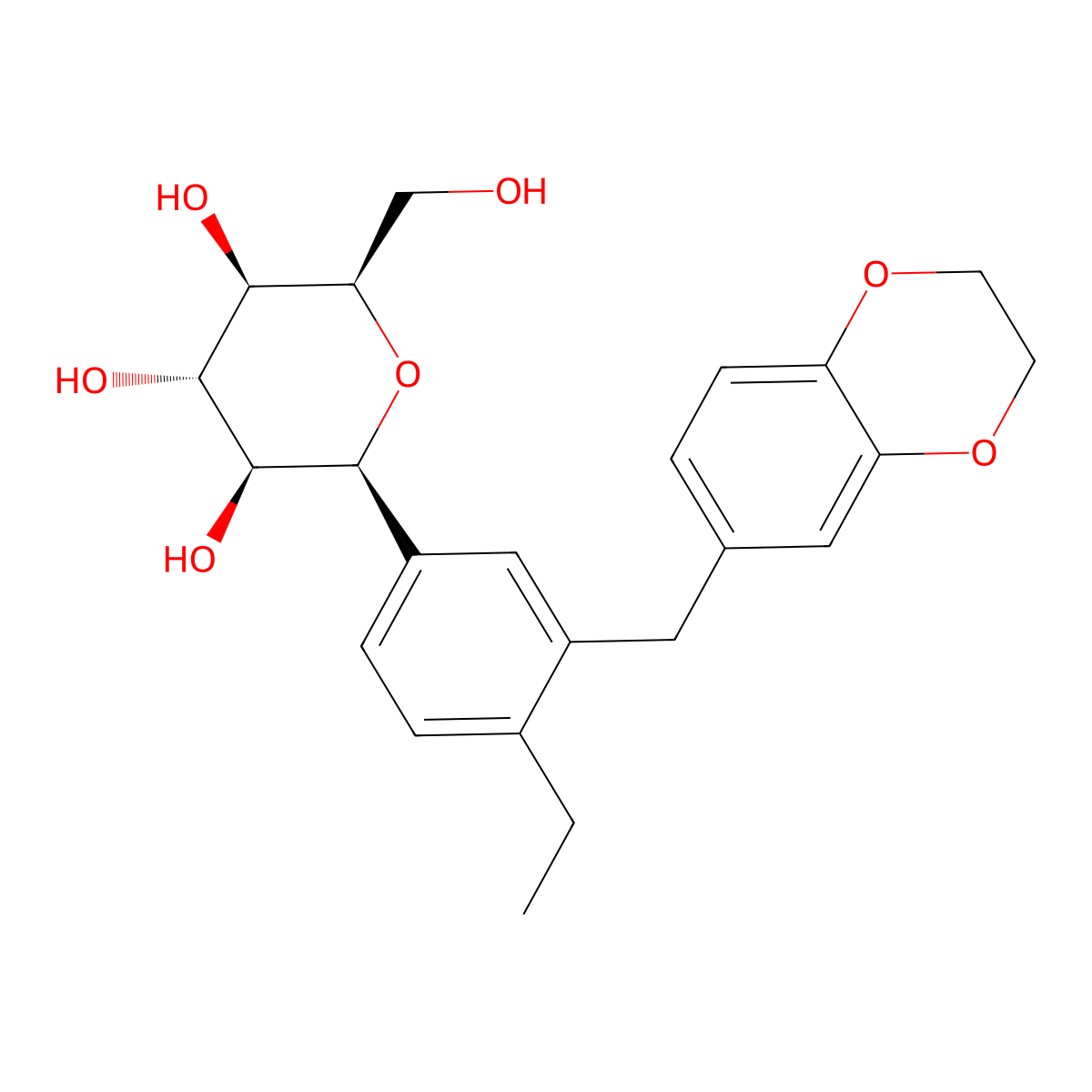 Licogliflozin (mixed isomers) molecular structure, CAS 2730989-98-5