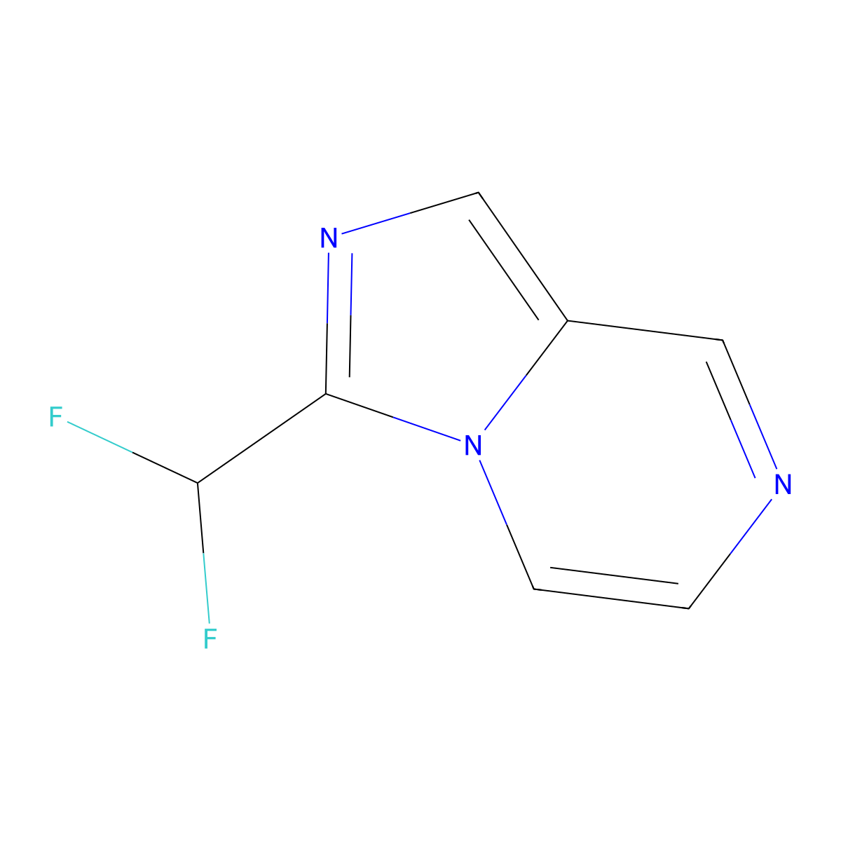 3-(Difluoromethyl)imidazo[1,5-a]pyrazine molecular structure, CAS 2731006-58-7