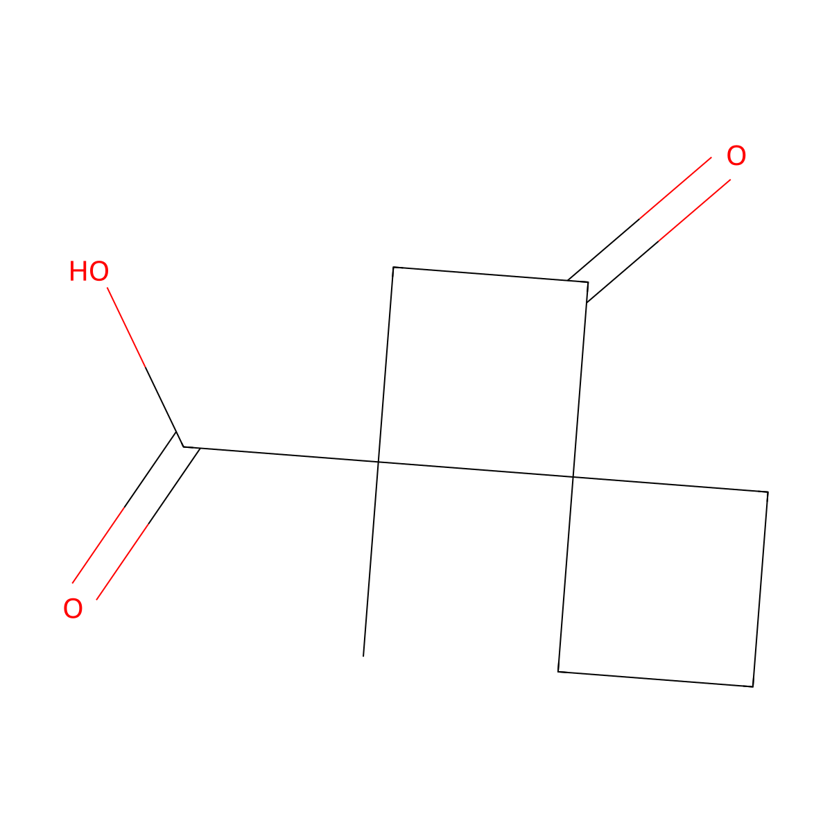 1-Methyl-3-oxospiro[3.3]heptane-1-carboxylic acid molecular structure, CAS 2731006-97-4
