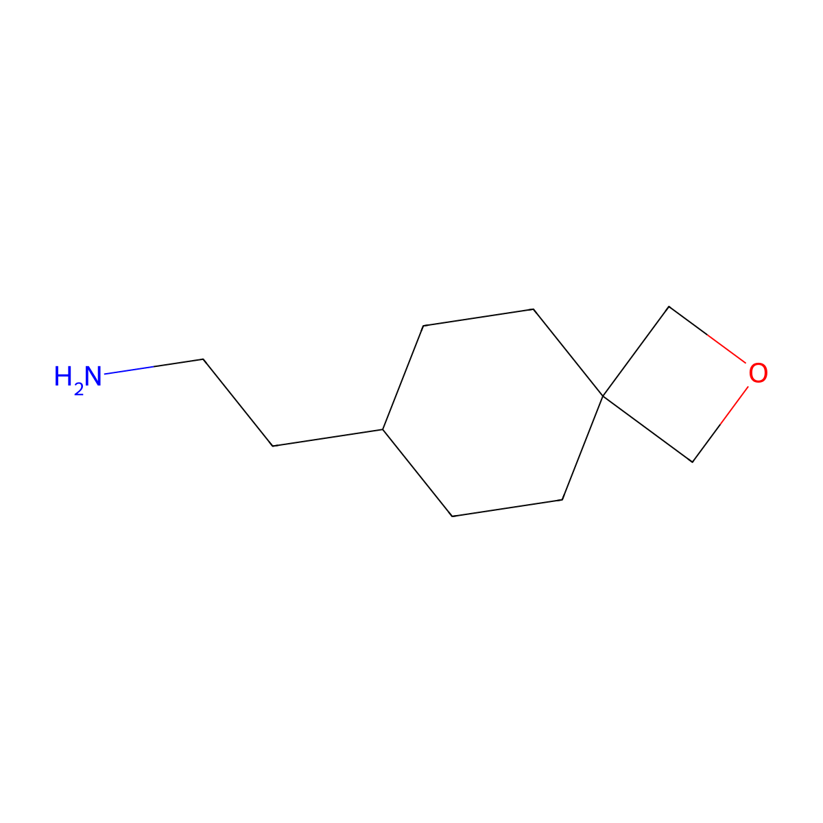 2-{2-Oxaspiro[3.5]nonan-7-yl}ethan-1-amine molecular structure, CAS 2731006-98-5