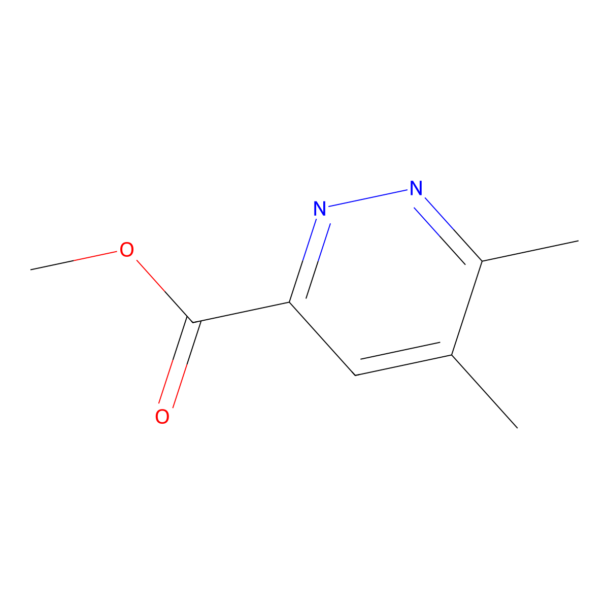 Methyl 5,6-dimethylpyridazine-3-carboxylate molecular structure, CAS 2731007-18-2
