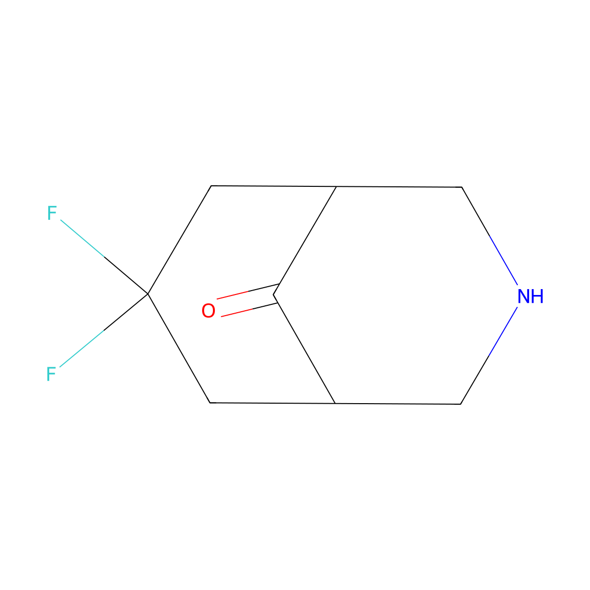 7,7-Difluoro-3-azabicyclo[3.3.1]nonan-9-one molecular structure, CAS 2731007-23-9