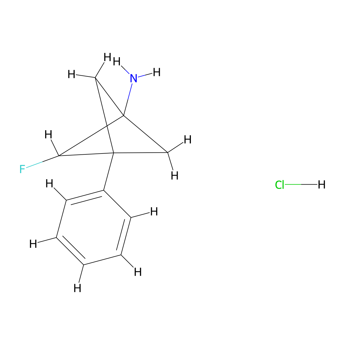 2-Fluoro-3-phenylbicyclo[1.1.1]pentan-1-amine hydrochloride molecular structure, CAS 2731007-31-9