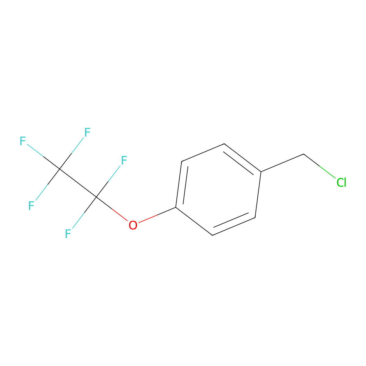 1-(Chloromethyl)-4-(1,1,2,2,2-pentafluoroethoxy)benzene molecular structure, CAS 2731007-39-7
