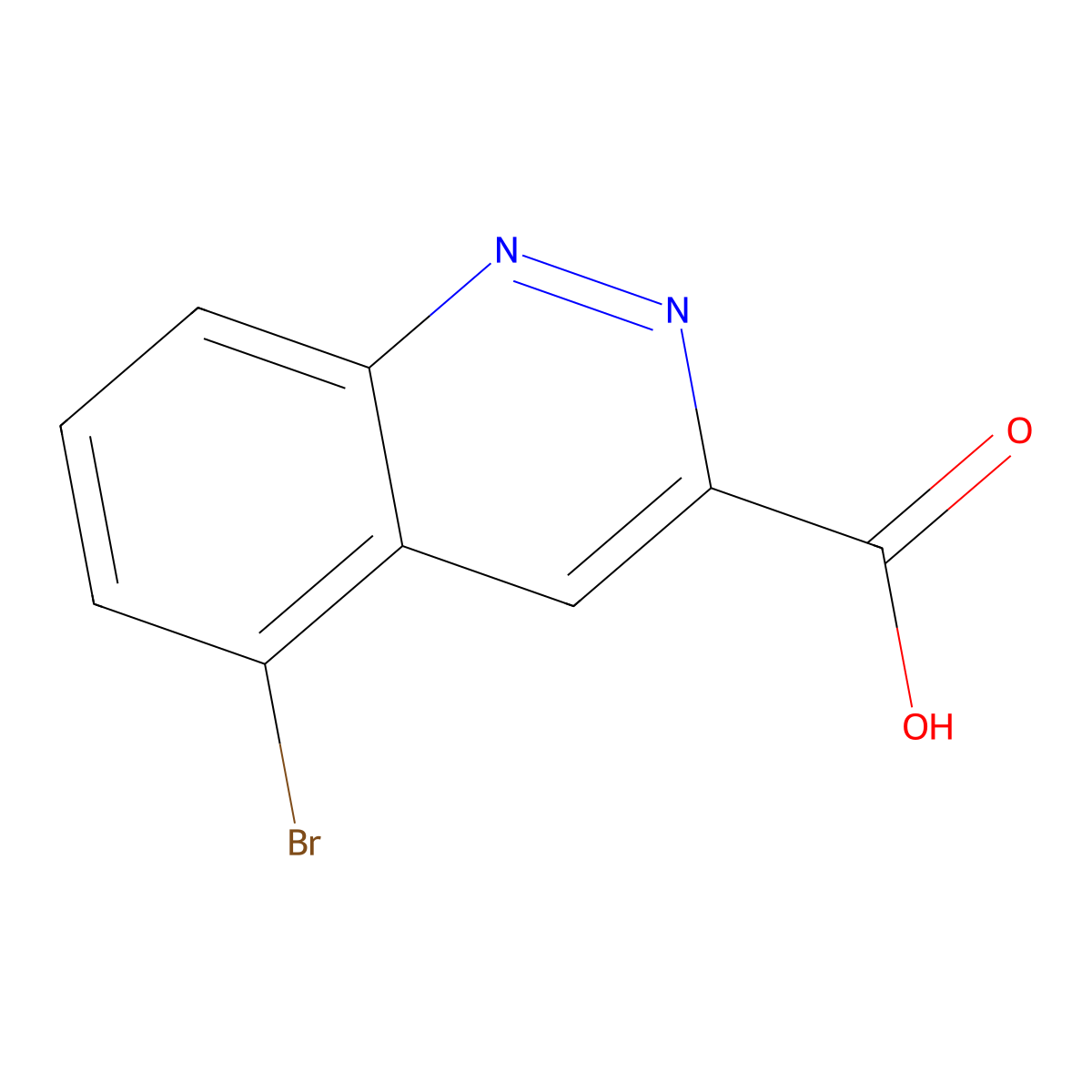 5-Bromocinnoline-3-carboxylic acid molecular structure, CAS 2731007-57-9