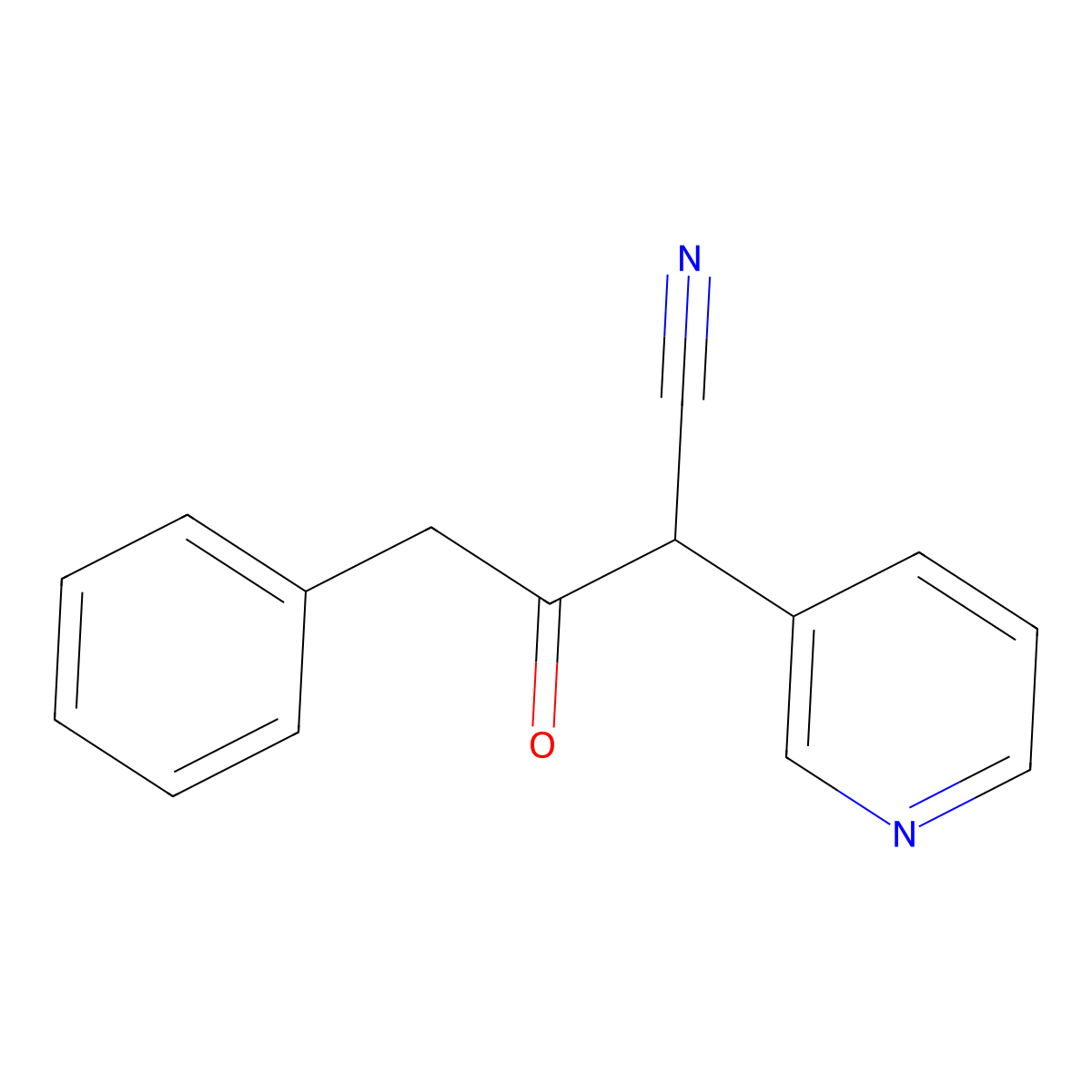 3-Oxo-4-phenyl-2-(pyridin-3-yl)butanenitrile molecular structure, CAS 2731007-78-4